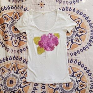 J.Crew Embroidered TShirt